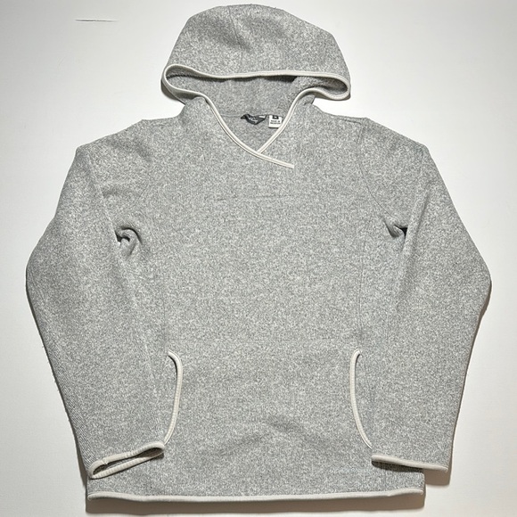 Eddie Bauer Tops - Eddie Bauer Fleece Pullover Sweater with Hood - Womens Medium
